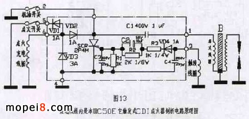 ����C50�͵�Ħ��܇���|�lʽCDI�c�����·ԭ��D