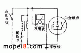 調整進口摩托車點火時間的電路原理圖