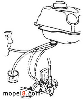 檢查摩托車(chē)負(fù)壓開(kāi)關(guān)的工作性能
