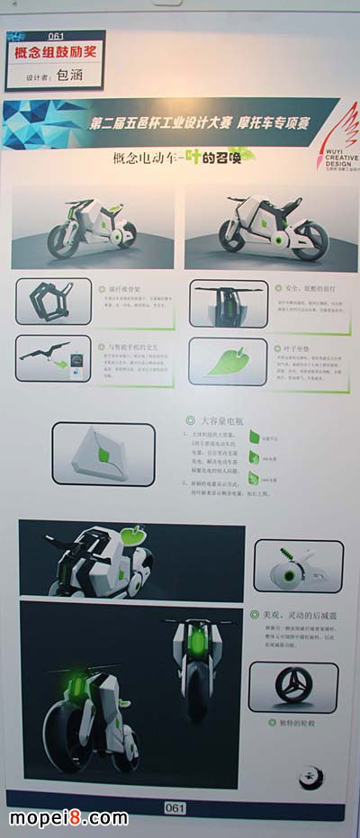 第二屆五邑杯工業(yè)設計大賽摩托車專項賽鼓勵獎