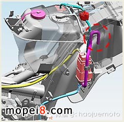 國(guó)Ⅲ摩托車(chē)炭罐通氣管