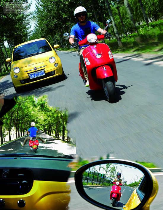 �Ɓ���500&Vespa GTS 250ie