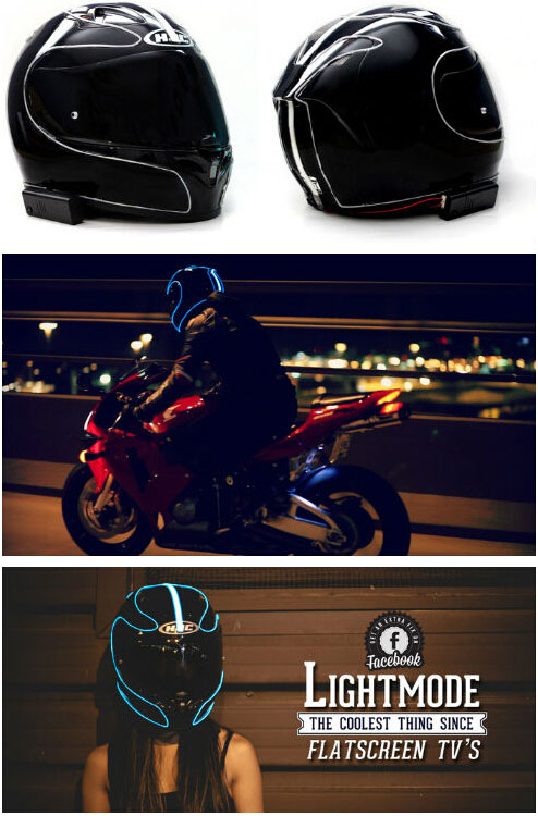 會發(fā)光的LightMode摩托車頭盔