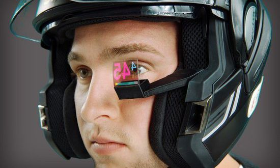 摩托車的增強現實抬頭顯示器BikeHUD Adventure