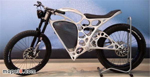 3D打印的超輕電動摩托車